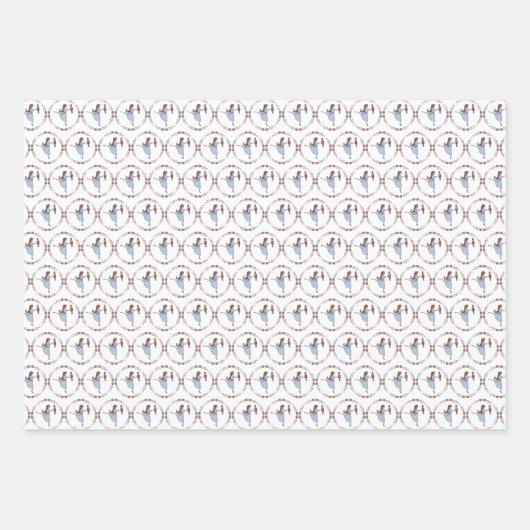 Visionen der Zuckerfleckennahrung Nutcracker-Gesch Geschenkpapier Set (Vorderseite)