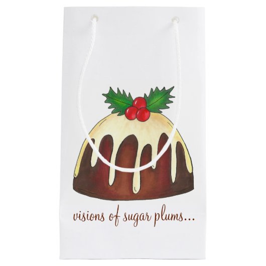 Visionen der Zuckerpflaume Pudding Geschenktasche Kleine Geschenktüte (Vorderseite)