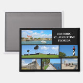 Visionen des historischen St. Augustine, Florida M Magnet (Vorderseite/Rückseite)