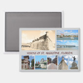 Visionen des historischen St. Augustinus, Florida Magnet (Vorderseite/Rückseite)