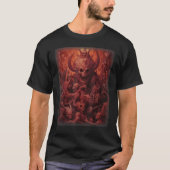 Visionen des Monsterskelets "Der Hölle Satan Teufe T-Shirt (Vorderseite)