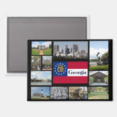 Visionen Georgiens Magnet (Vorderseite/Rückseite)