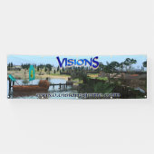 Visionen horizontales 2,5' x 8' Fahne mit Banner (Horizontal)