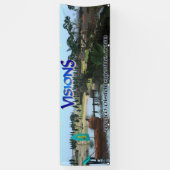 Visionen horizontales 2,5' x 8' Fahne mit Banner (Vertikal)