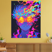 Visionen Unraveled #1 Leinwanddruck (Insitu (Wohnzimmer))