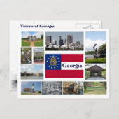 Visionen von Georgia Postkarte (Vorne/Hinten)