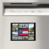 Visionen von Georgien, USA Magnet (In Situ (Geschirrspüler))