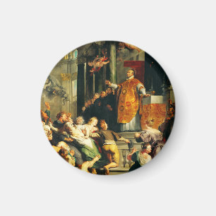 Visionen von Ignatius von Peter Paul Rubens Magnet