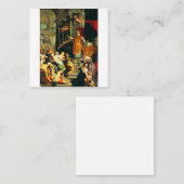 Visionen von Ignatius von Peter Paul Rubens Quadratische Visitenkarte (Vorne/Hinten)