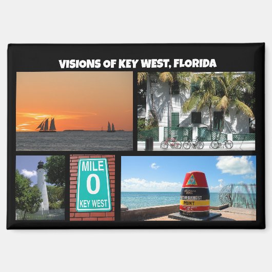 Visionen von Key West Florida Magnet (Vorderseite)