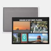 Visionen von Key West Florida Magnet (Vorderseite/Rückseite)