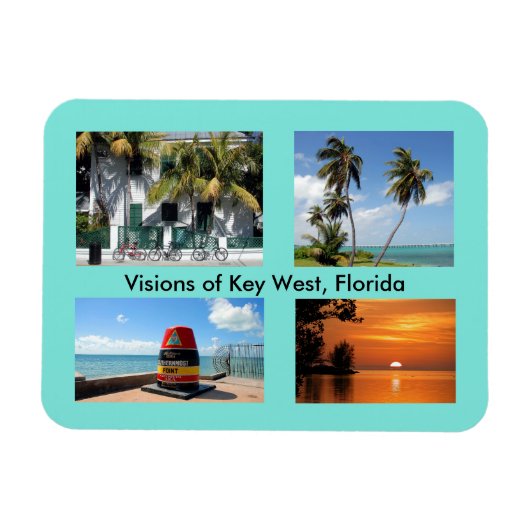 Visionen von Key West, Florida Magnet (Horizontal)