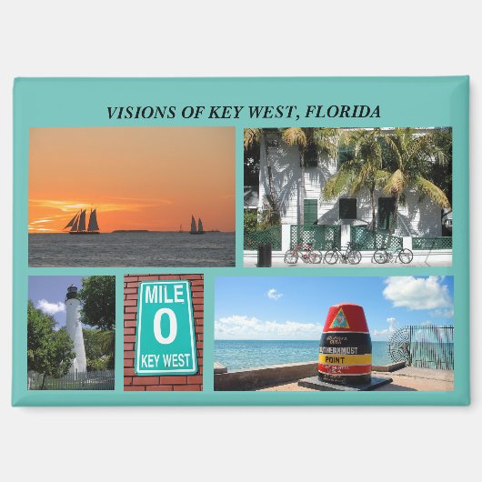 Visionen von Key West Florida Magnet (Vorderseite)