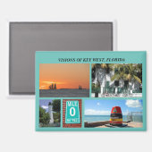 Visionen von Key West Florida Magnet (Vorderseite/Rückseite)