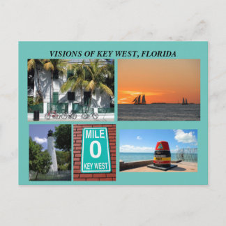 Visionen von Key West, Florida Postkarte