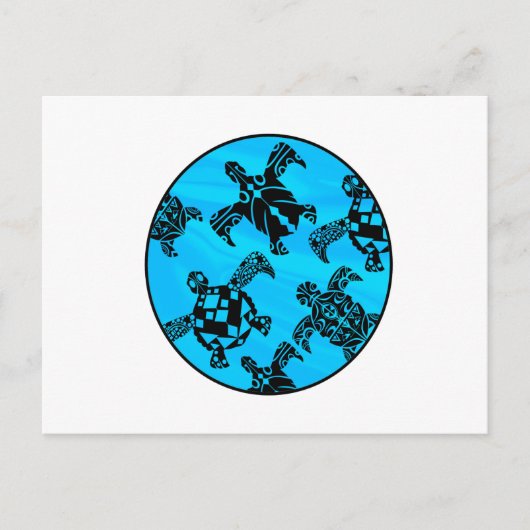 Visionen von Schildkröten Postkarte (Vorderseite)