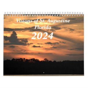 Visionen von St. Augustine, Florida 2024 Kalender