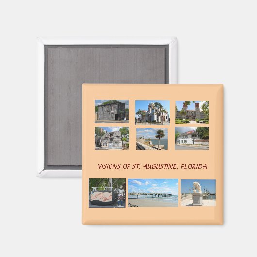 Visionen von St. Augustine, Florida Magnet (Vorderseite/Rückseite)