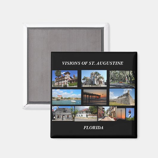 Visionen von St. Augustine, Florida Magnet (Vorderseite/Rückseite)