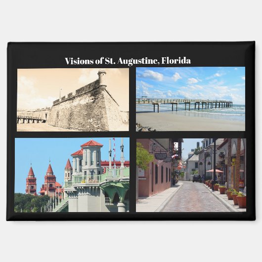 Visionen von St. Augustine, Florida Magnet (Vorderseite)