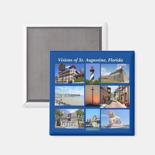 Visionen von St. Augustine, Florida Magnet (Vorderseite/Rückseite)