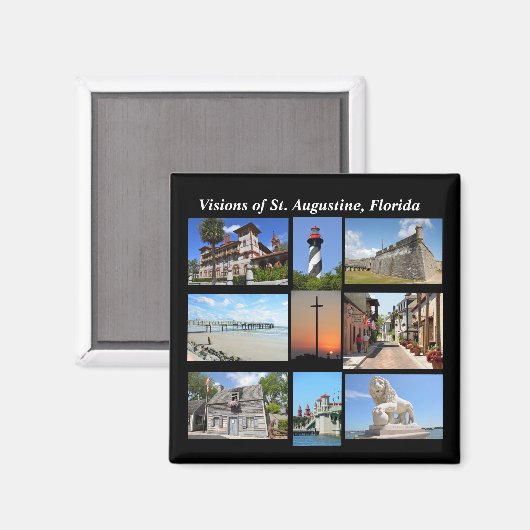 Visionen von St. Augustine, Florida Magnet (Vorderseite/Rückseite)