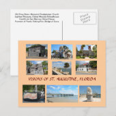 Visionen von St. Augustine, Florida Postkarte (Vorne/Hinten)
