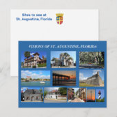 Visionen von St. Augustine, Florida Postkarte (Vorne/Hinten)