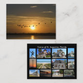 Visionen von St. Augustine, Florida Visitenkarte (Vorne/Hinten)