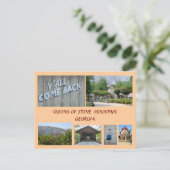 Visionen von Stone Mountain, Georgien Postkarte (Stehend Vorderseite)