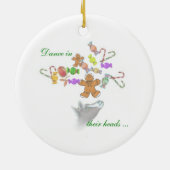 Visionen von SugarPlums Weihnachten Keramikornament (Hinten)