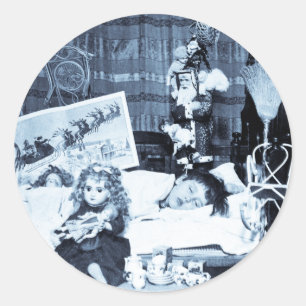 Visionen von Zuckerpflanzen 2 - Vintages Stereovie Runder Aufkleber