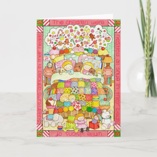 Visionen von Zuckerpflaumen Karte (Vorderseite)