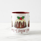 Visionen von Zuckerpflaumen Pudding Britischen Wei Zweifarbige Tasse (Mittel)