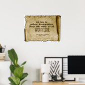 Visionen Wallhanging-Scroll: Römer 12:9 Poster (Heimbüro)