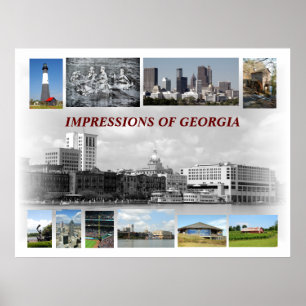 Visions of Georgia, USA Poster