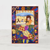 Visions of Sugarplums Feiertagskarte (Vorderseite)