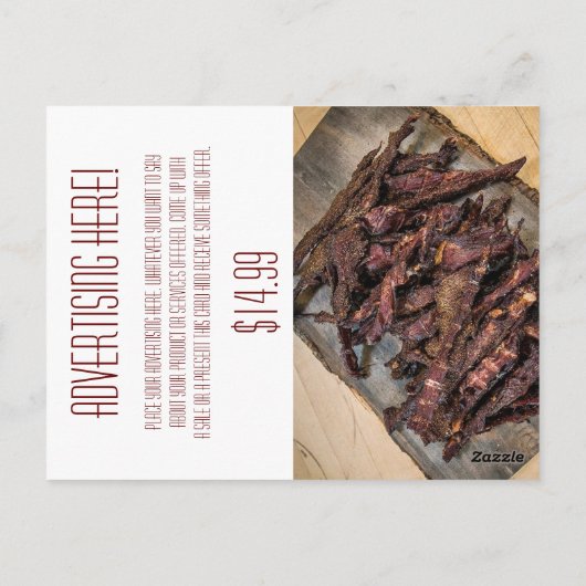 Visisiness Advertising Card Wheat on Burlap Sack C Postkarte (Rückseite)