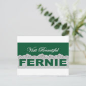 Visit Beautiful Fernie Postkarte (Stehend Vorderseite)