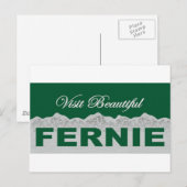 Visit Beautiful Fernie Postkarte (Vorne/Hinten)