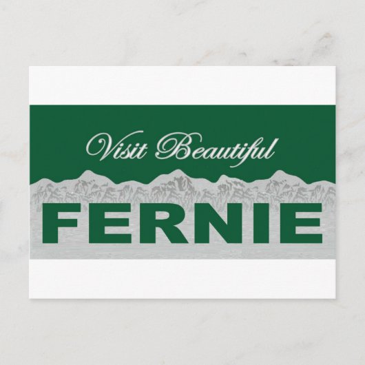 Visit Beautiful Fernie Postkarte (Vorderseite)