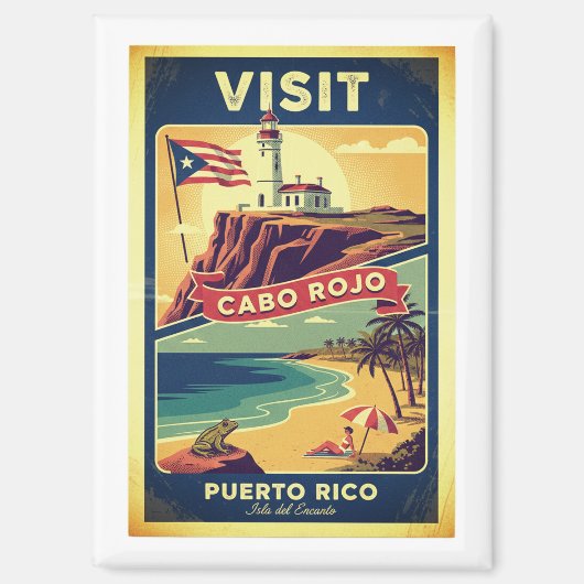 Visit Cabo Rojo - Puerto Rico poster Magnet (Vorderseite)