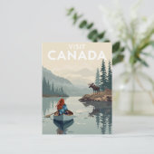 Visit Canada Wildnis Postkarte (Stehend Vorderseite)