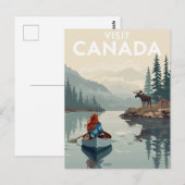 Visit Canada Wildnis Postkarte (Vorne/Hinten)