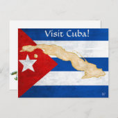 "Visit Cuba" Postkarte (Vorne/Hinten)