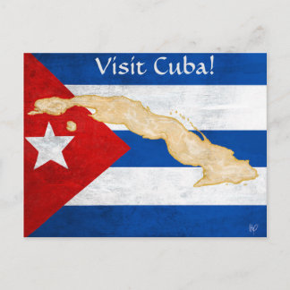 "Visit Cuba" Postkarte