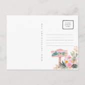 Visit México Watercolor Travel Postcard Postkarte (Rückseite)