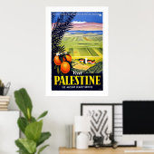 "Visit Palestine" Vintage Travel Poster (Heimbüro)