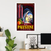 "Visit Palestine" Vintage Travel Poster (Heimbüro)