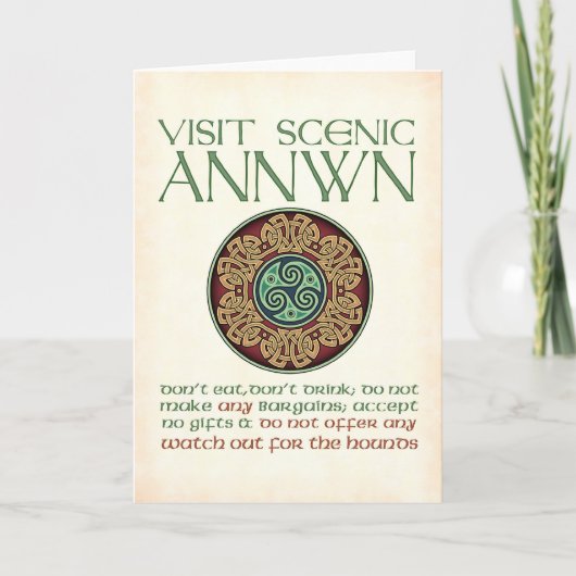 Visit Scenic Annwn Greeting Card Karte (Vorderseite)